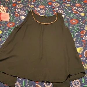 Open back sheer tank